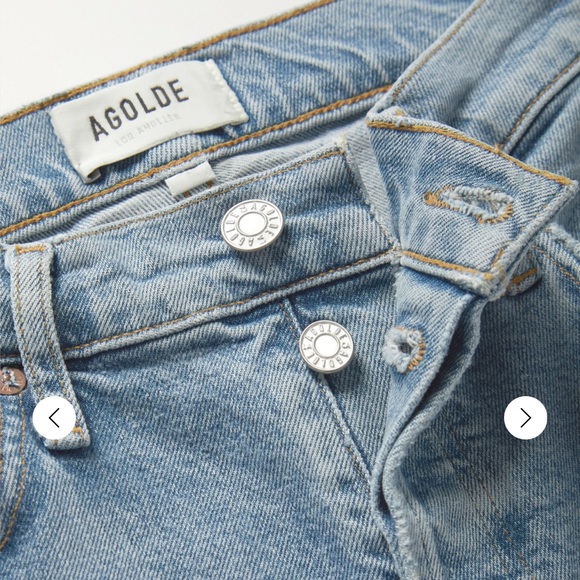 🆕 AGOLDE Riley High-Rise Straight Cropped Jeans - Picture 5 of 5
